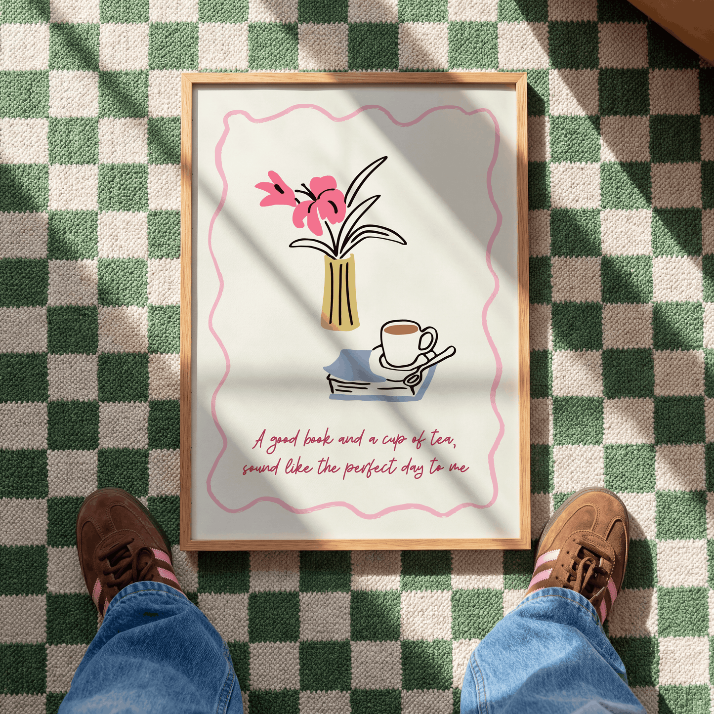 A good book and a cup of tea | UNFRAMED PRINT