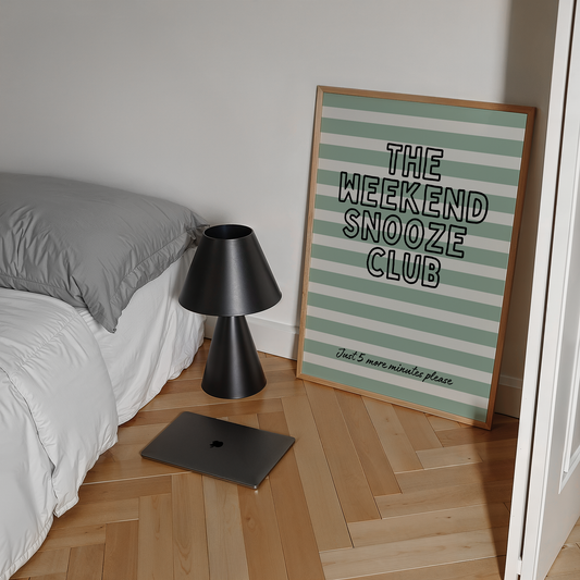 The weekend snooze club | UNFRAMED PRINT