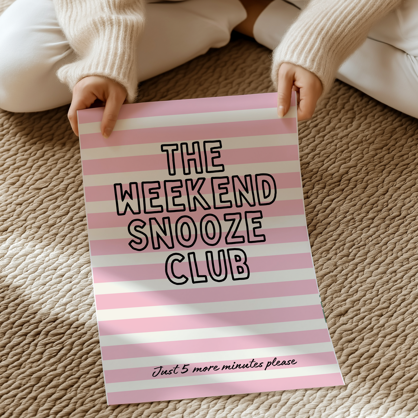 The weekend snooze club | UNFRAMED PRINT