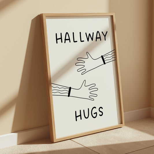 Hallway hugs | UNFRAMED PRINT