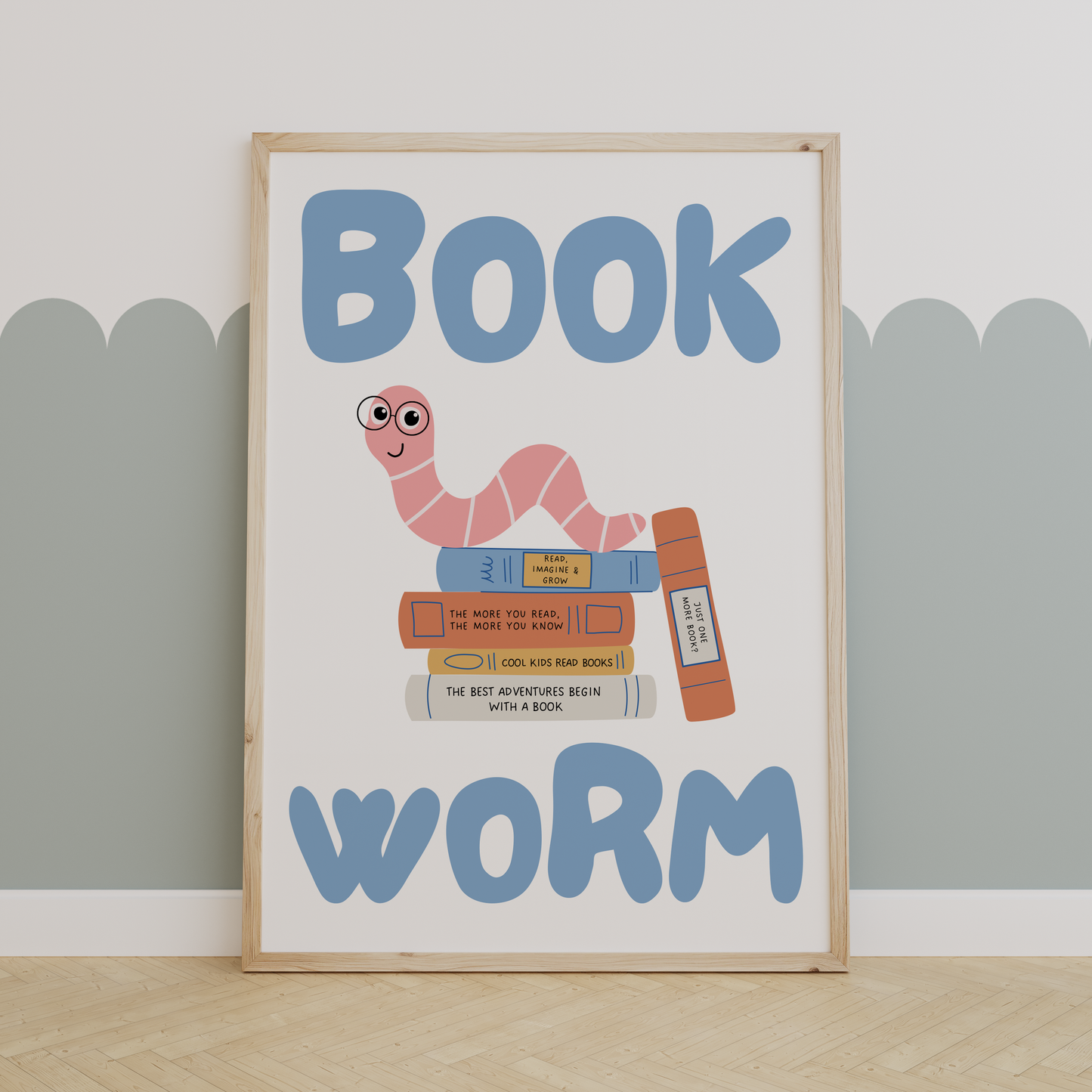 Book Worm | UNFRAMED PRINT
