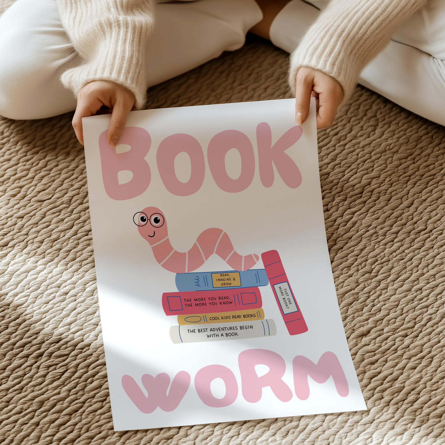 Book Worm | UNFRAMED PRINT