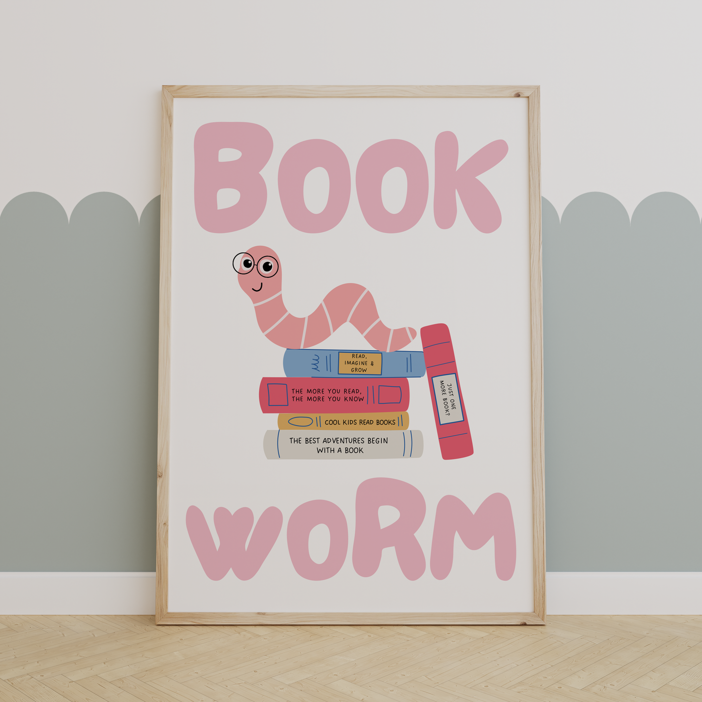 Book Worm | UNFRAMED PRINT