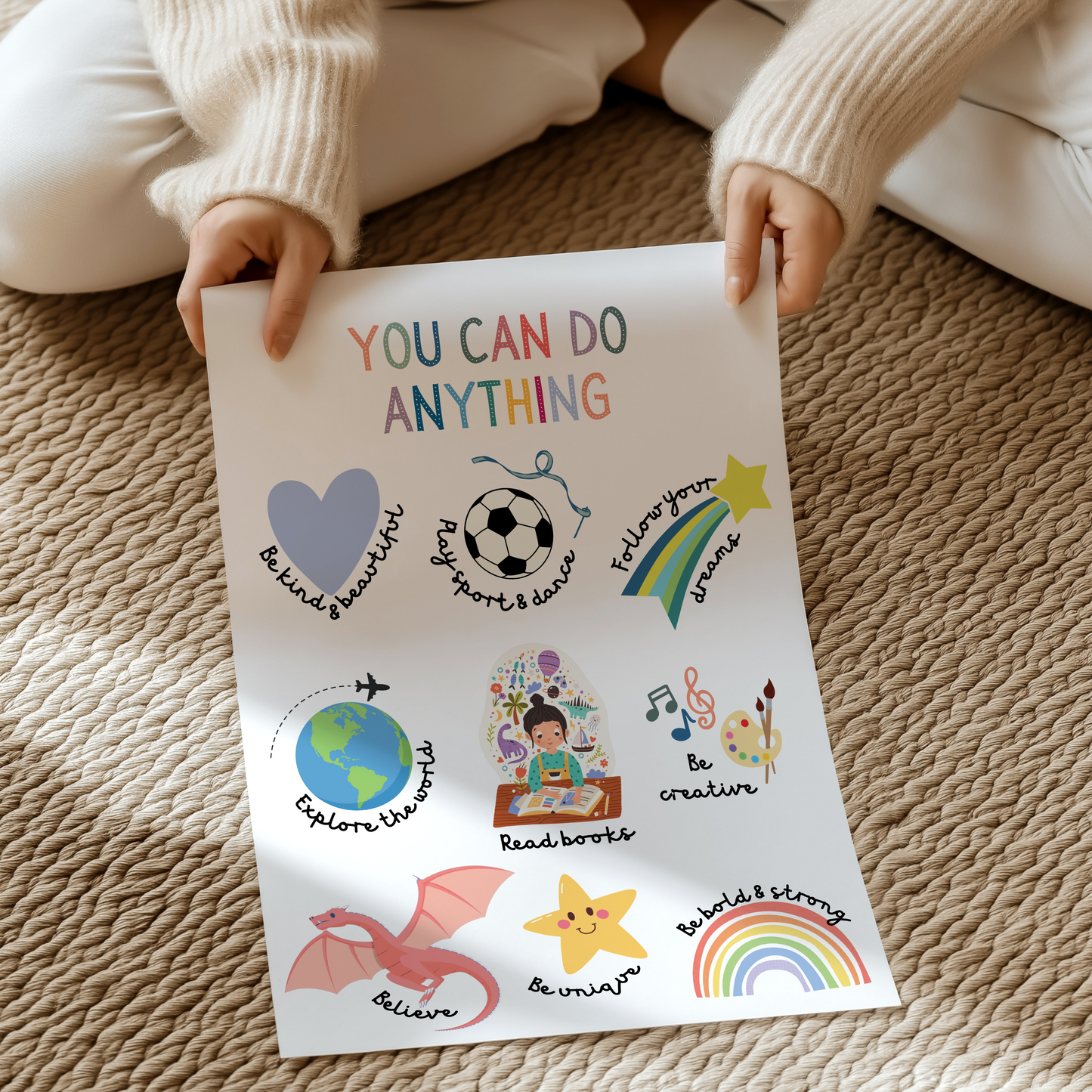 You can do anything *can be personalised with name* | UNFRAMED PRINT