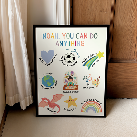 You can do anything *can be personalised with name* | UNFRAMED PRINT