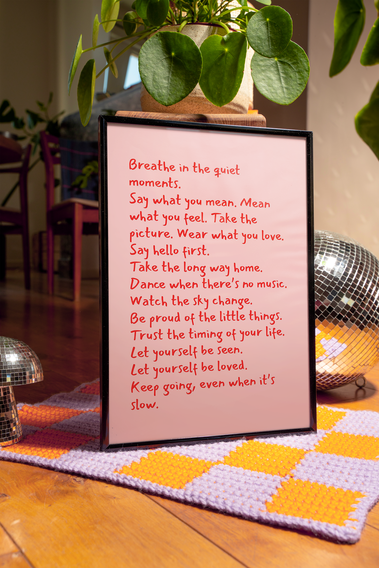 Breathe in the quiet moments | UNFRAMED PRINT