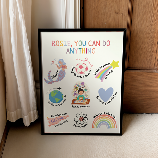You can do anything *can be personalised with name* | UNFRAMED PRINT