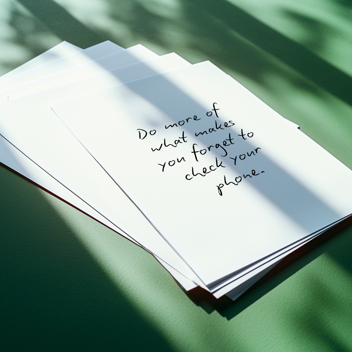 Do more of what makes you forget to check your phone. | UNFRAMED PRINT