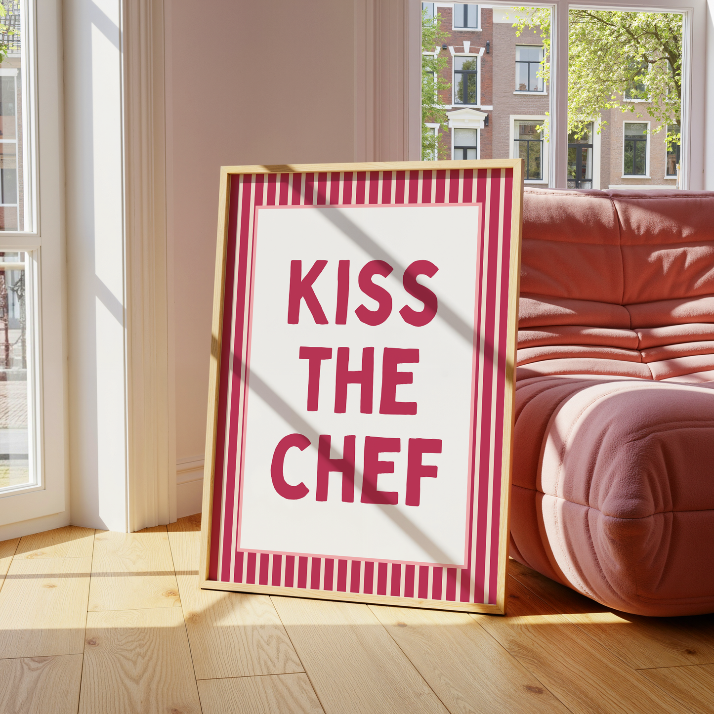 Kiss the chef | UNFRAMED PRINT