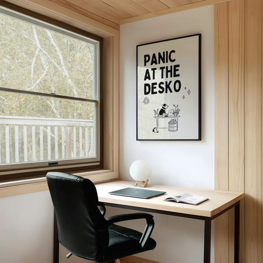 Panic at the desko | UNFRAMED PRINT