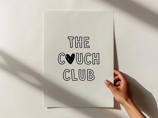 The Couch club | UNFRAMED PRINT