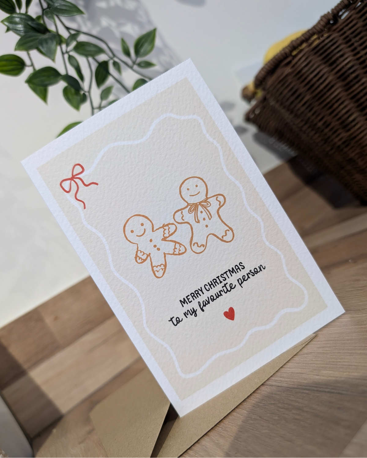 Merry Christmas to my favourite person, greeting card
