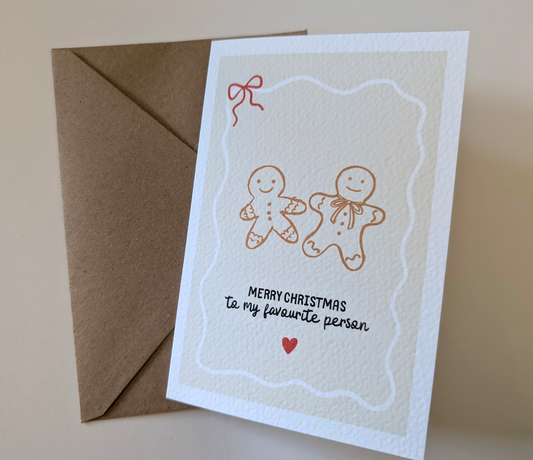 Merry Christmas to my favourite person, greeting card