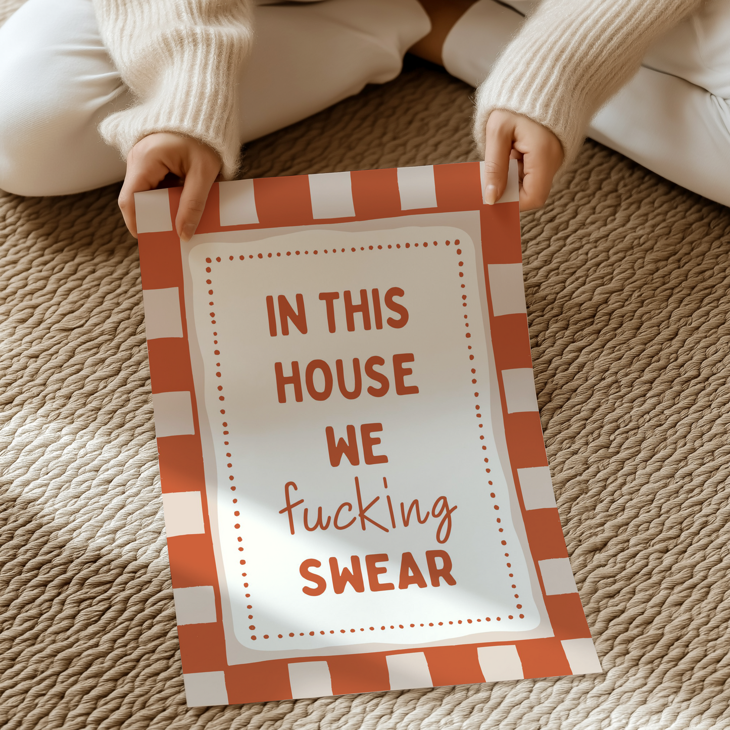 In this house we fucking swear | UNFRAMED PRINT