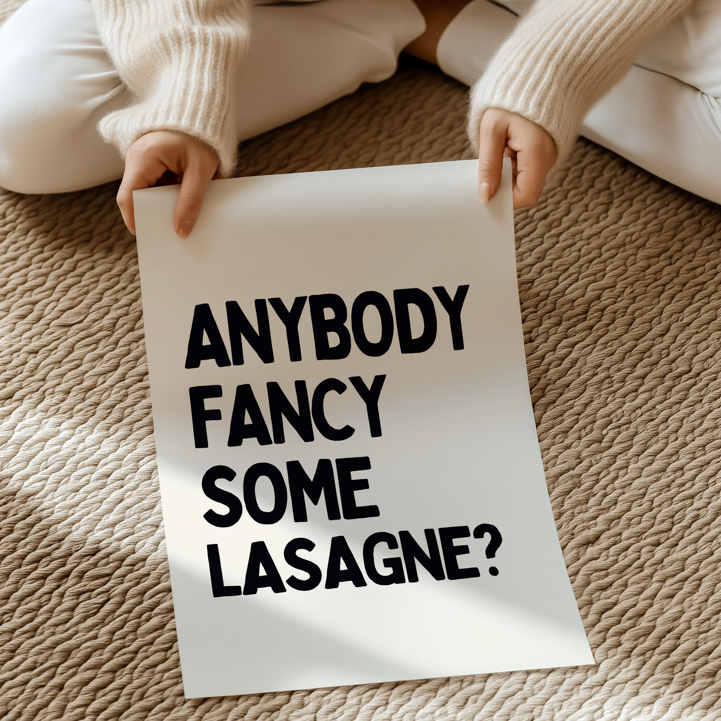 Anybody fancy some lasagne? | UNFRAMED PRINT