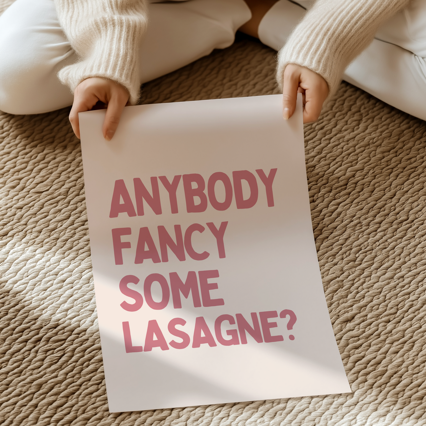 Anybody fancy some lasagne? | UNFRAMED PRINT