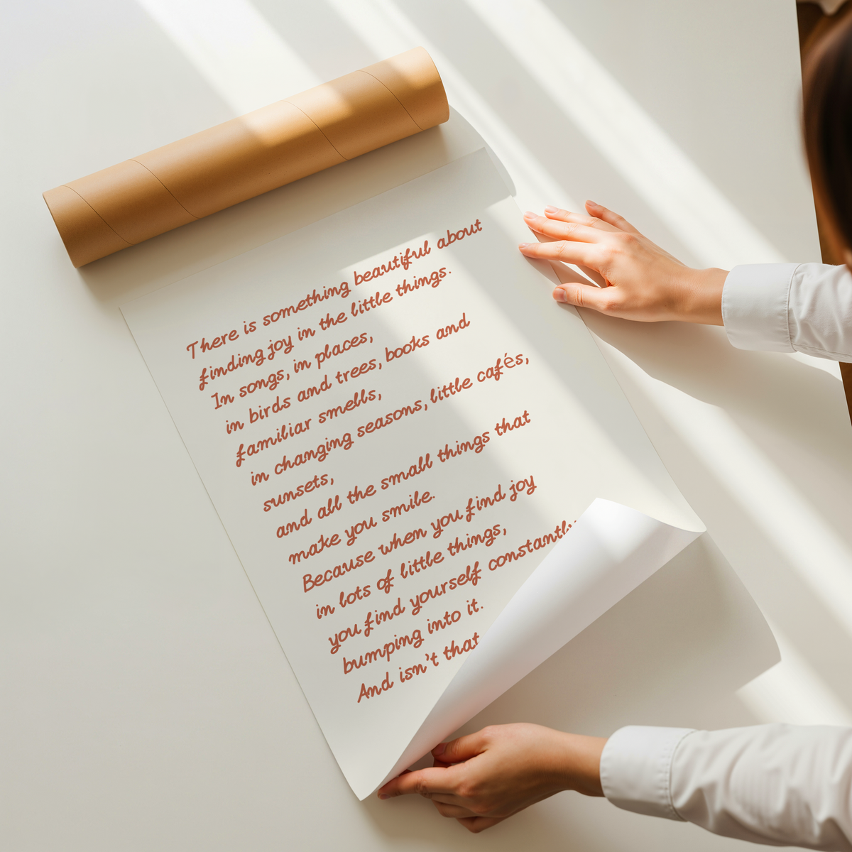 Beauty in finding joy  | UNFRAMED PRINT