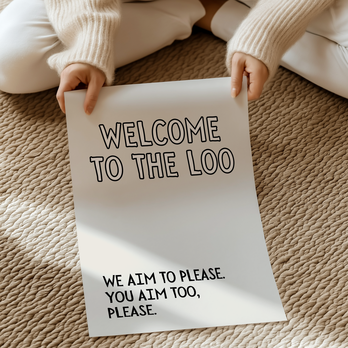 Welcome to the loo | UNFRAMED PRINT