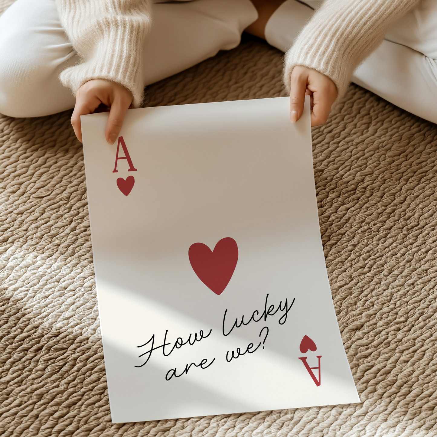 How lucky are we | UNFRAMED PRINT