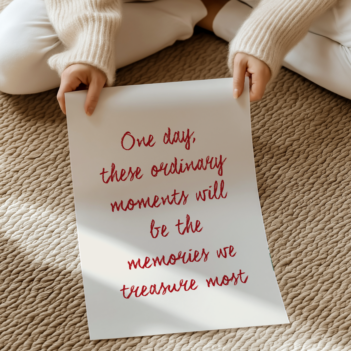 One day, these ordinary moments will be the memories we treasure most | UNFRAMED PRINT