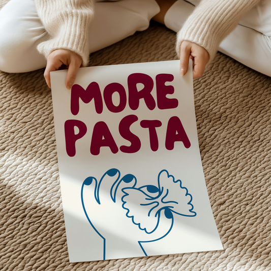 More pasta | UNFRAMED PRINT