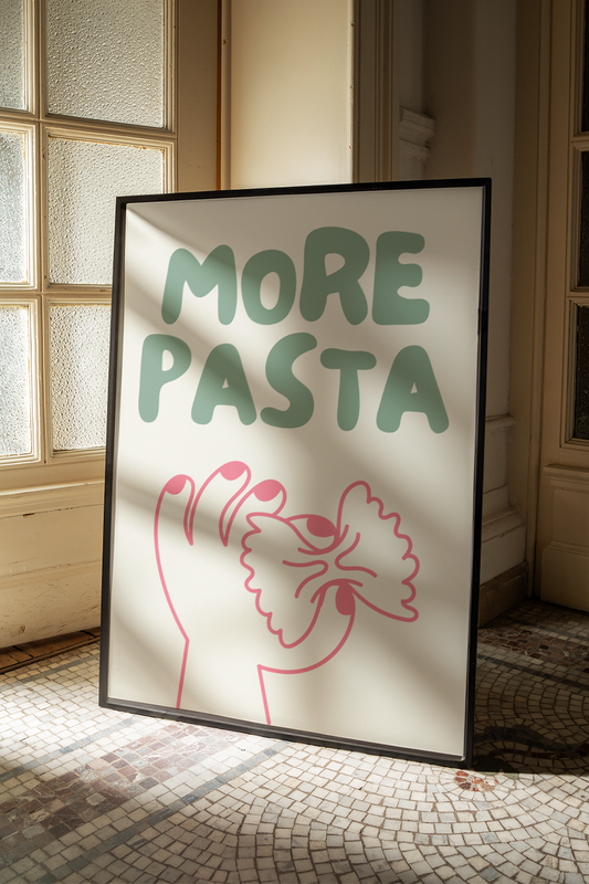 More pasta | UNFRAMED PRINT