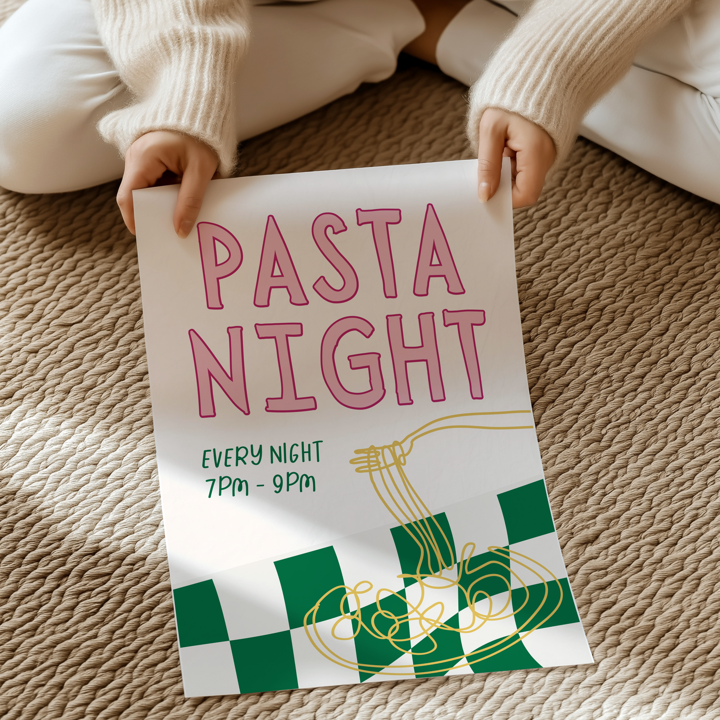 Pasta Night  | UNFRAMED PRINT