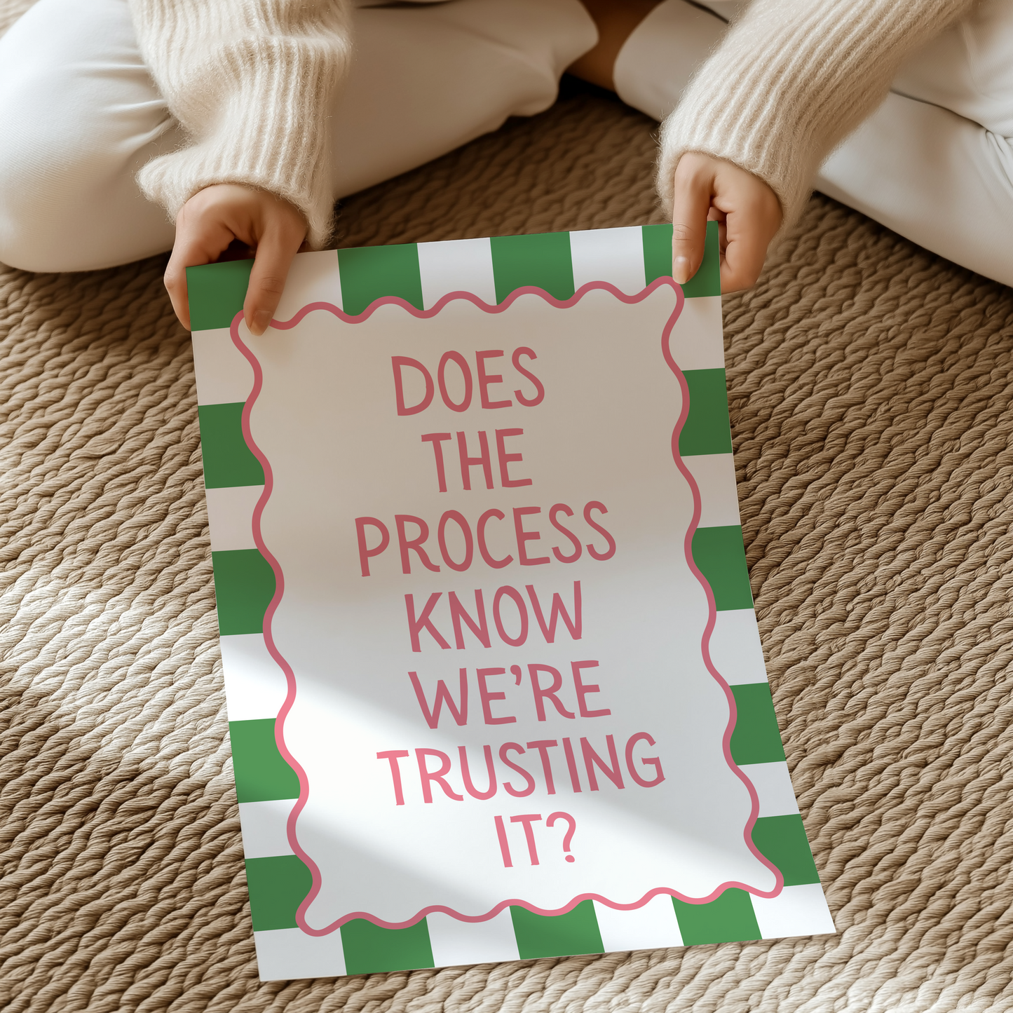 Does the process know we're trusting it? | UNFRAMED PRINT