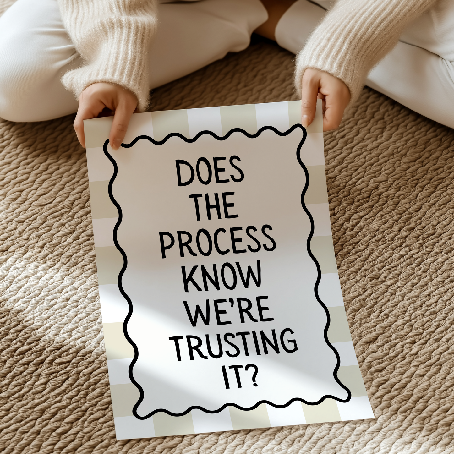 Does the process know we're trusting it? | UNFRAMED PRINT