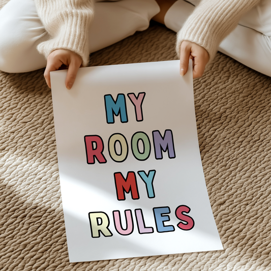My room my rules | UNFRAMED PRINT