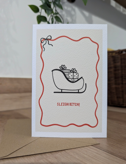 Merry Christmas ya filthy animal, greeting card