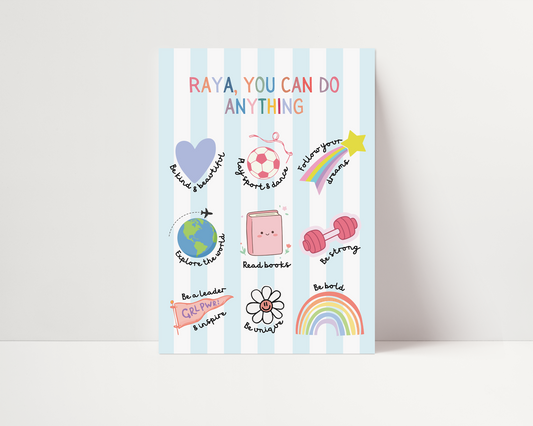 You can do anything *can be personalised with name* | UNFRAMED PRINT