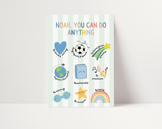 You can do anything *can be personalised with name* | UNFRAMED PRINT