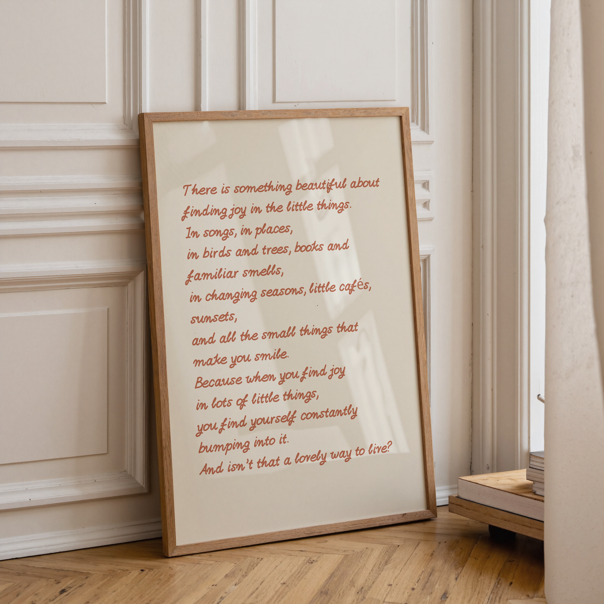 Beauty in finding joy  | UNFRAMED PRINT